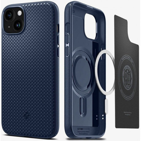 Чохол Spigen для Apple iPhone 15 Mag Armor MagFit, Navy Blue