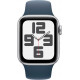 Смартгодинник Apple Watch SE GPS 40mm Silver Aluminium Case with Storm Blue Sport Band – S/M
