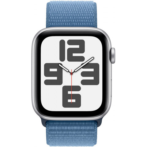Смартгодинник Apple Watch SE GPS 44mm Silver Aluminium Case with Winter Blue Sport Loop