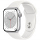 Смартгодинник Apple Watch Series 8 GPS 41mm Silver Aluminium Case with White Sport Band