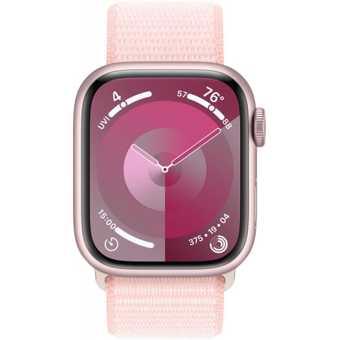 Смартгодинник Apple Watch Series 9 GPS 41mm Pink Aluminium Case with Light Pink Sport Loop