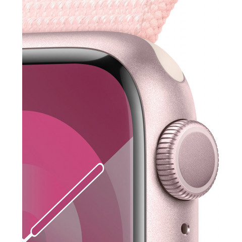 Смартгодинник Apple Watch Series 9 GPS 41mm Pink Aluminium Case with Light Pink Sport Loop